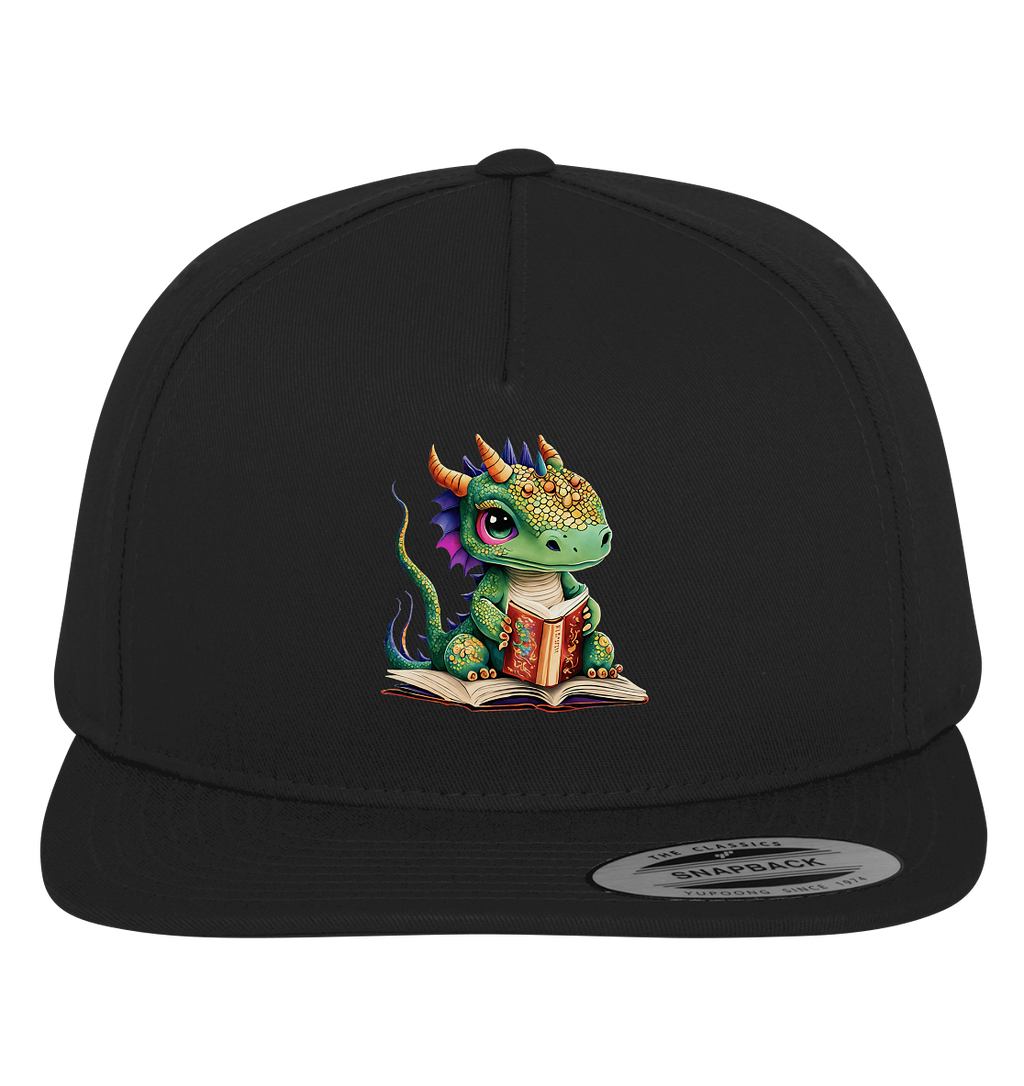 Kleiner lesender Drache -personalisierbar - Premium Snapback