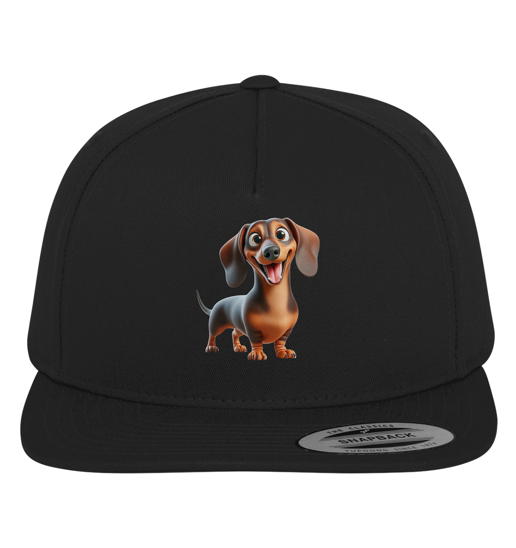 Happy Dackel Cartoon - personalisierbar - Premium Snapback