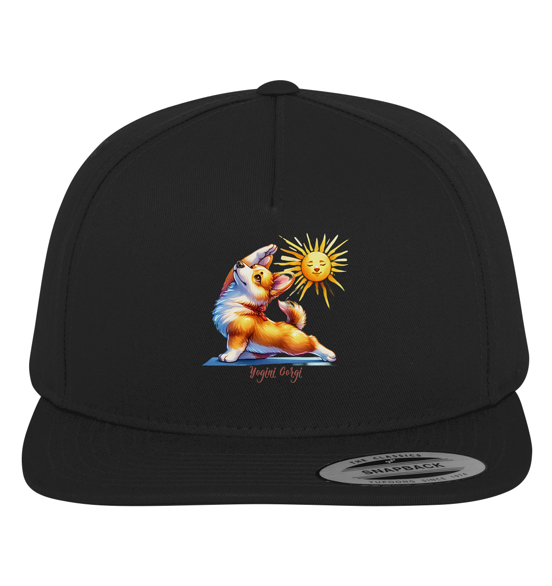 Yoga Corgi Hund yogini Gorgi - personalisierbar - Premium Snapback