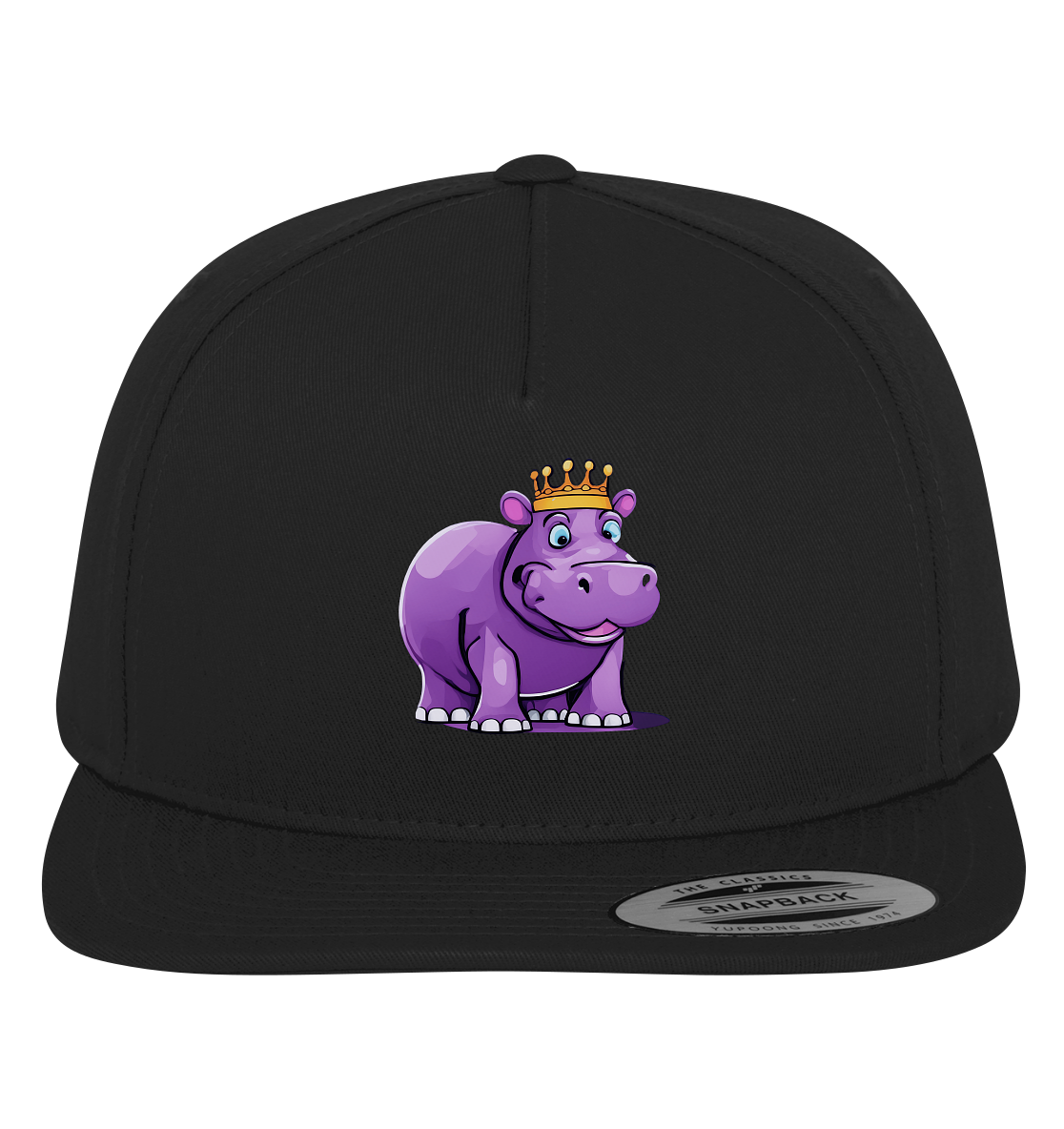 Hippo Queen Cute - personalisierbar - Premium Snapback