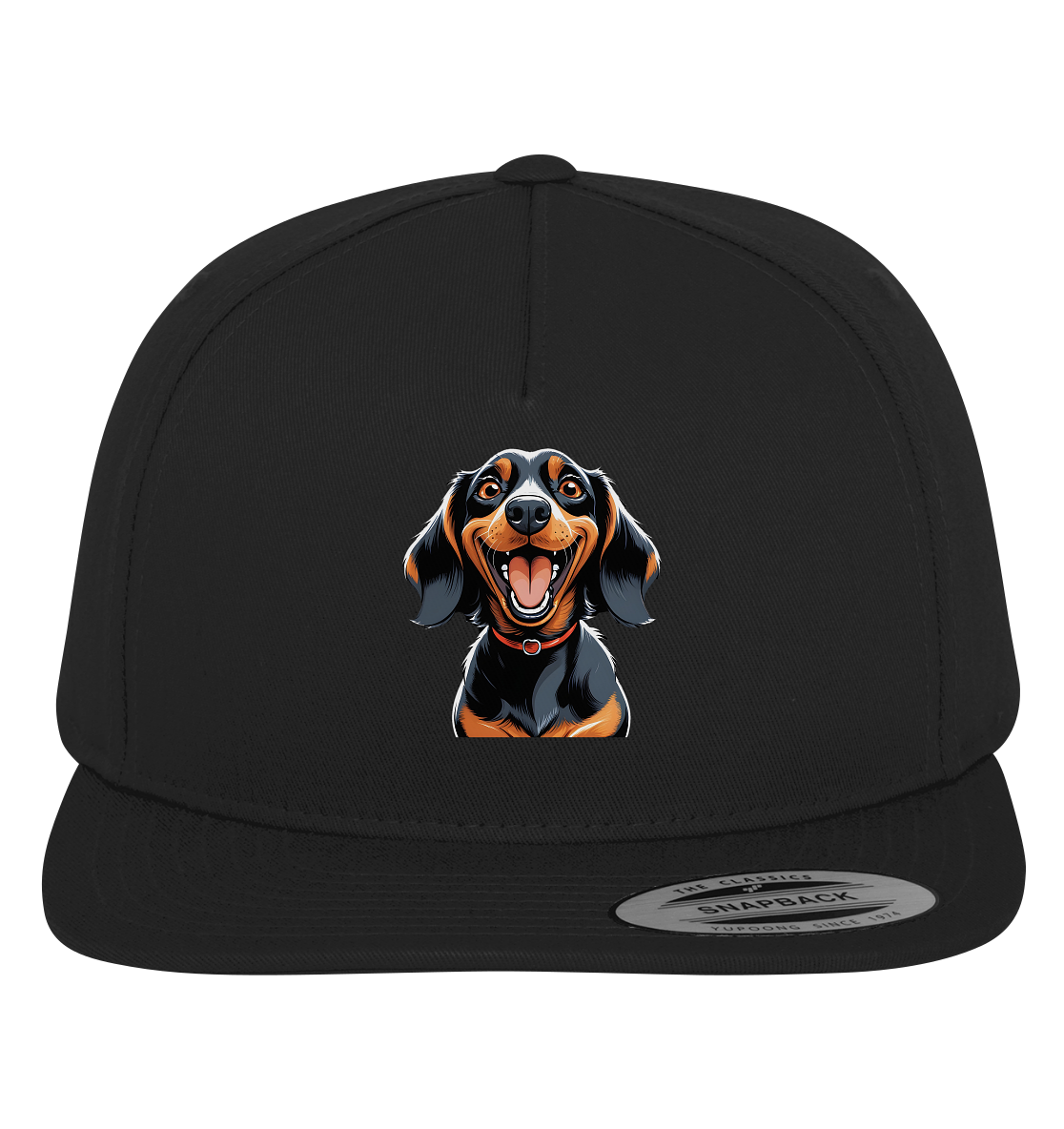 Happy Dackel Cartoon - Premium Snapback