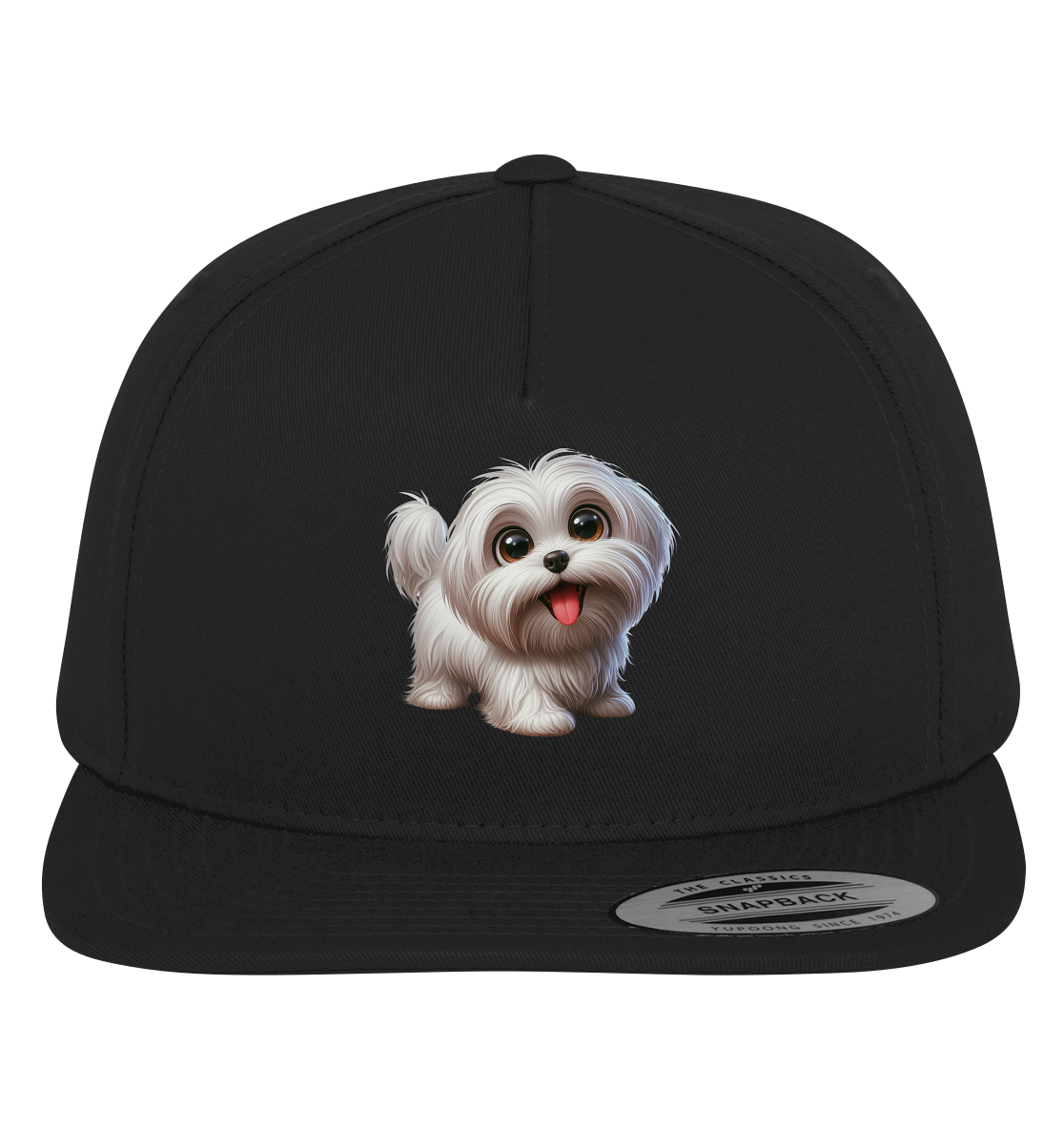Malteser Hund Cartoon - personalisierbar - Premium Snapback