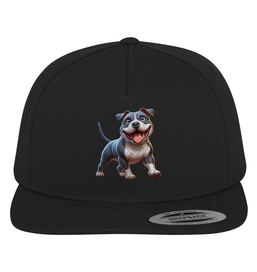 Pittbull Cartoon Hund personalisierbar - Premium Snapback