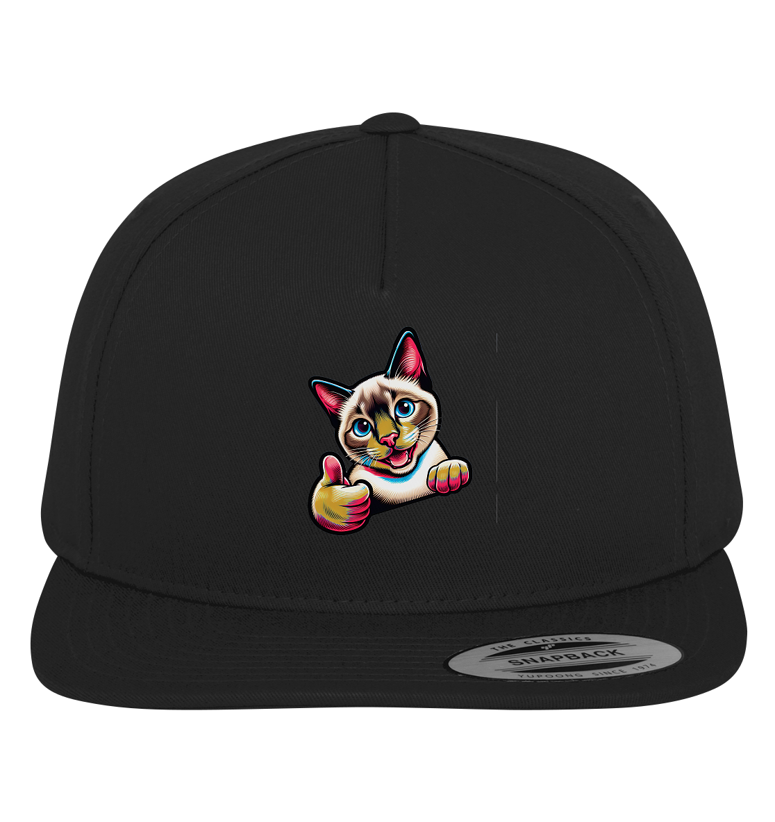 Siamkatze Pop Art - personalisierbar - Premium Snapback
