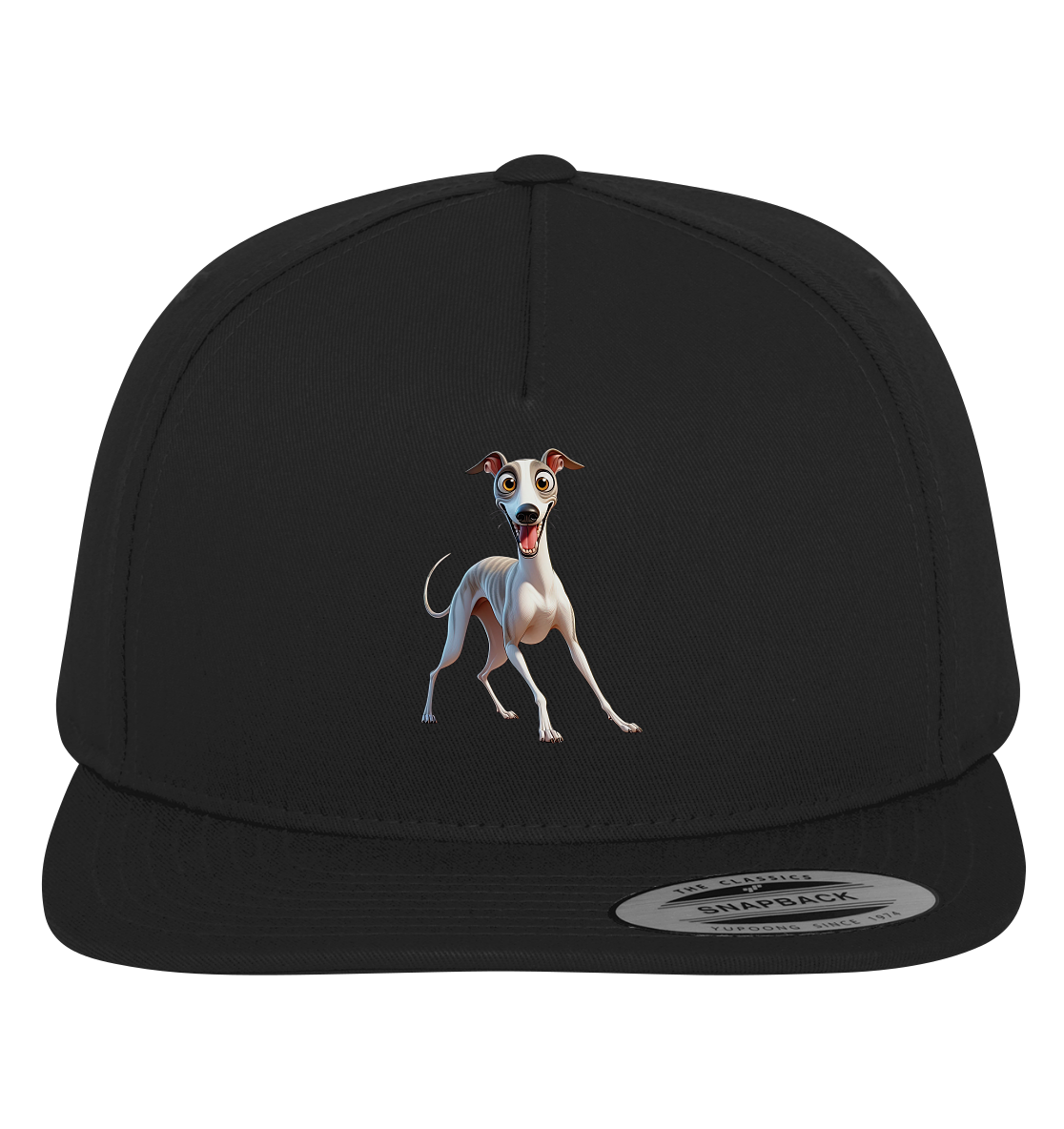 Whippet Cartoon personalisierbar - Premium Snapback