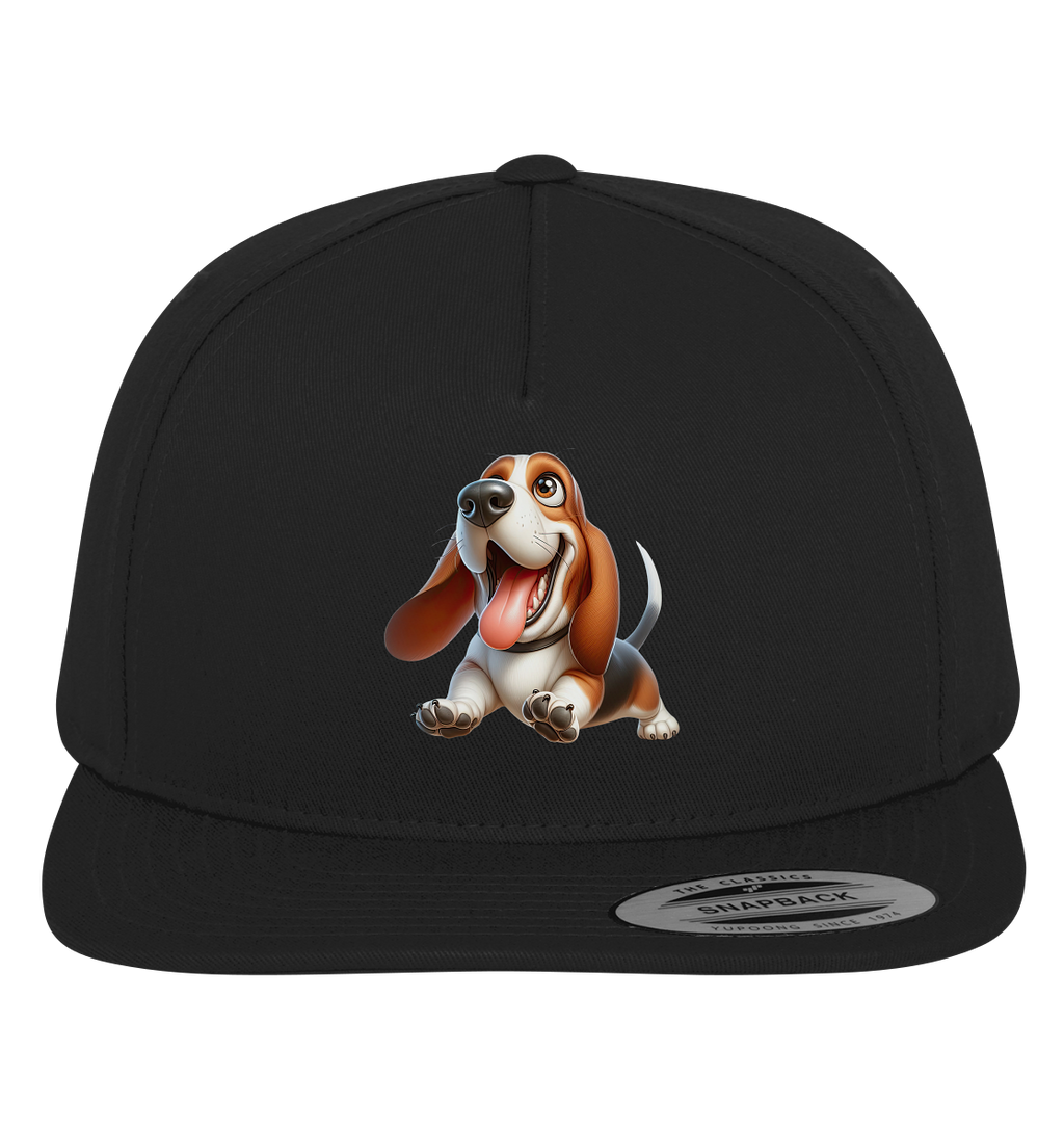 Basset Hound Cartoon personalisierbar - Premium Snapback