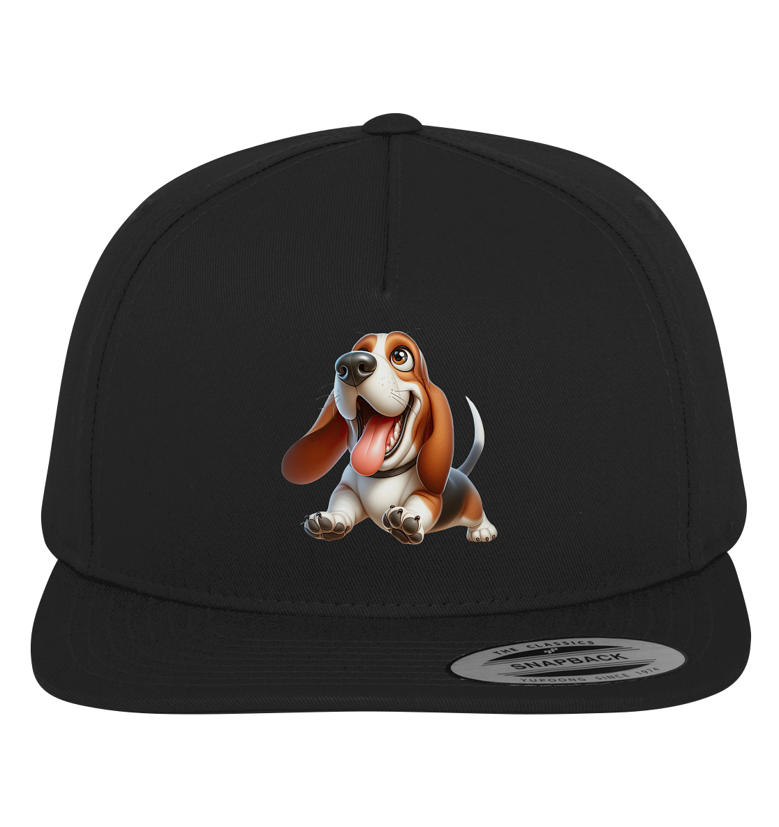 Basset Hound Cartoon personalisierbar - Premium Snapback