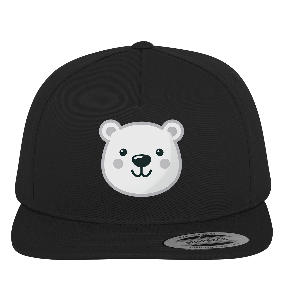 Fröhliche Eisbär Gesicht  - personalisierbar - Premium Snapback