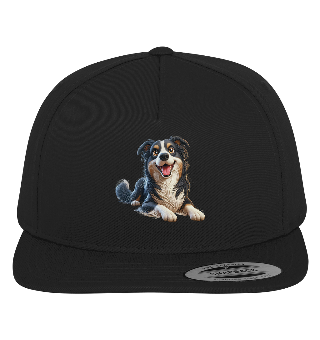 Border Collie Cartoon - personalisierbar - Premium Snapback
