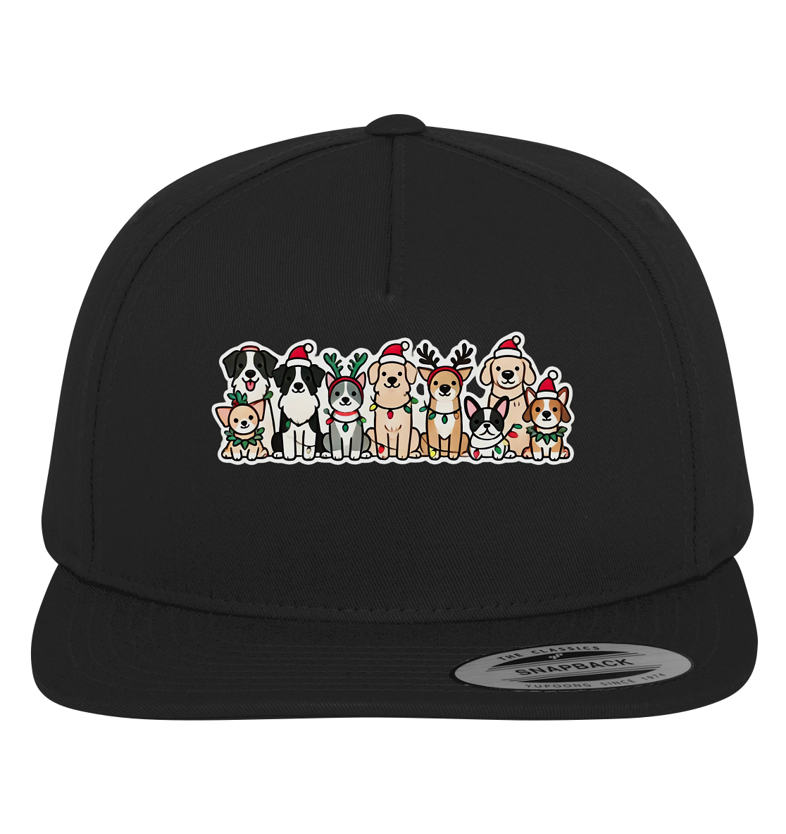 Weihnachten, Christmas Hunde - Premium Snapback