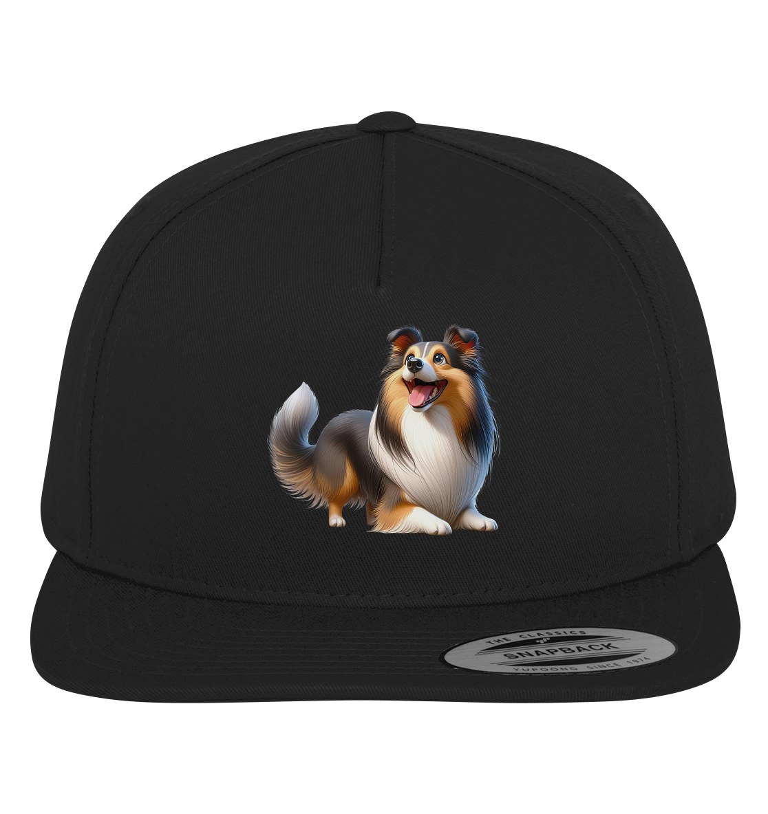 Shetland Sheepdog cartoon personalisierbar - Premium Snapback