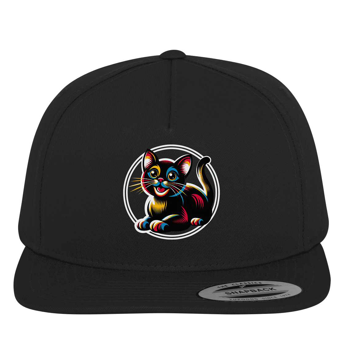 Kätzchen Pop Art - personalisierbar - Premium Snapback