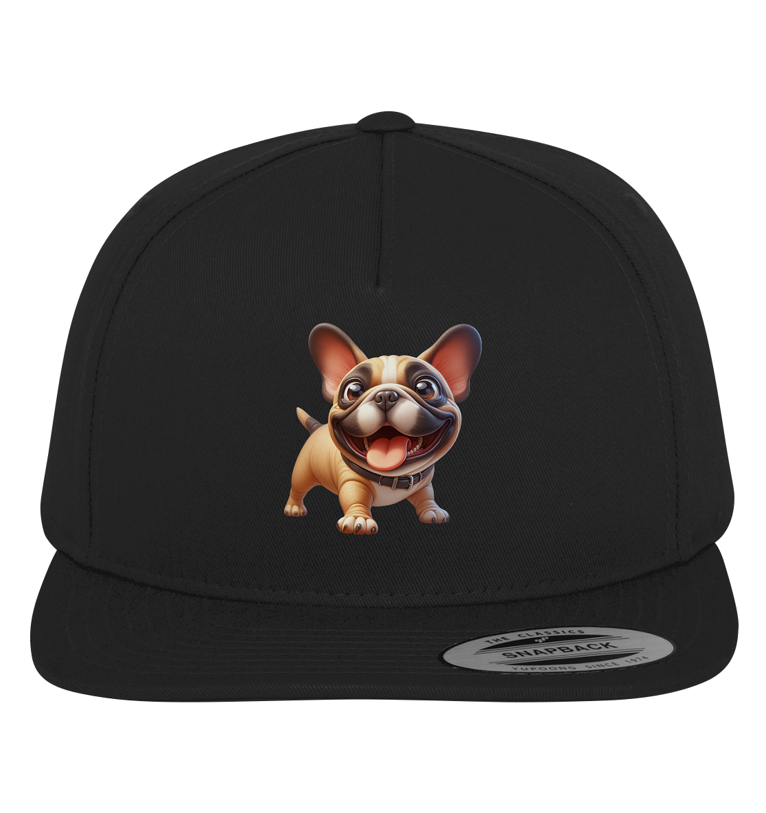 Französische Bulldogge Cartoon personalisierbar - Premium Snapback