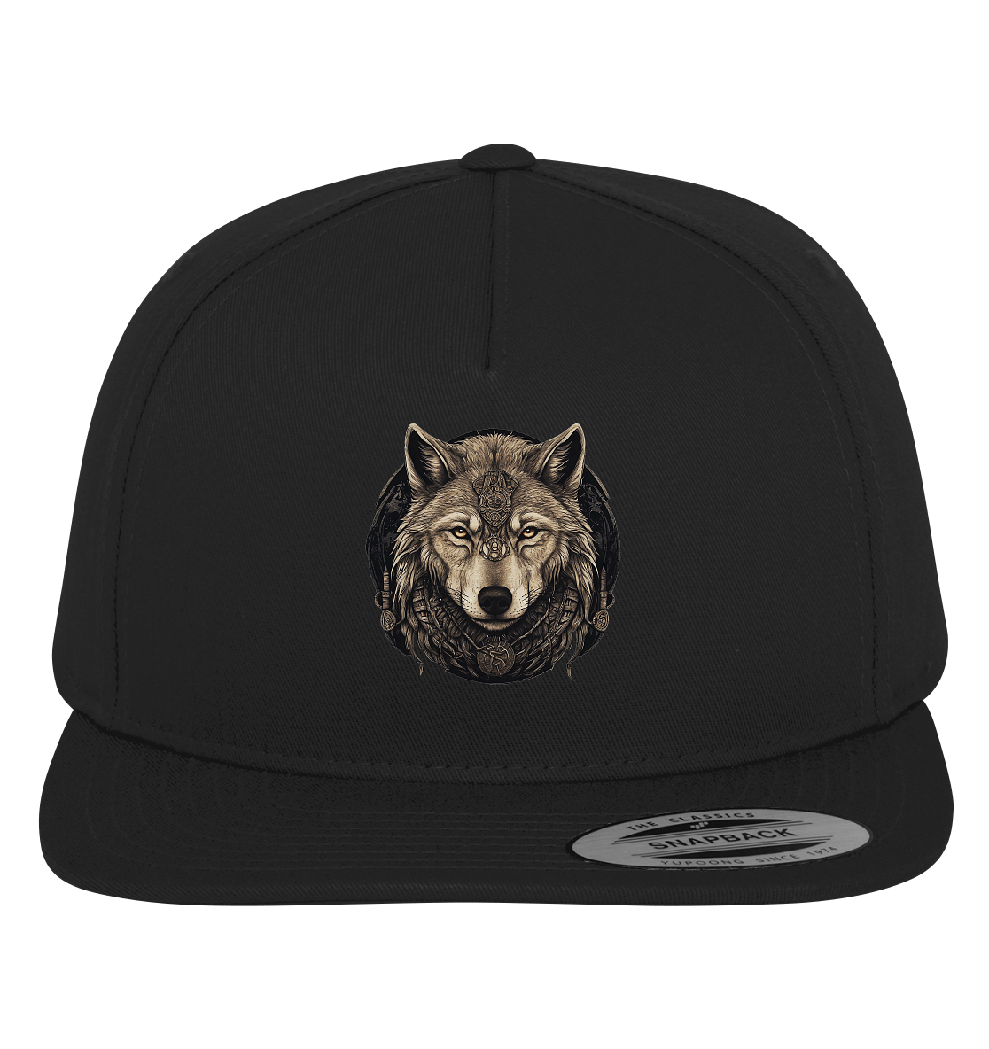 Wolf Fenris Viking Art - Premium Snapback