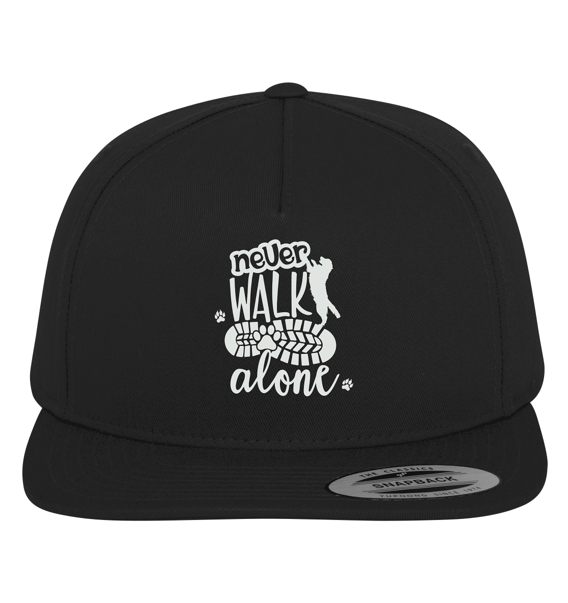 Hundefreunde You never walk alone - personalisierbar - Premium Snapback