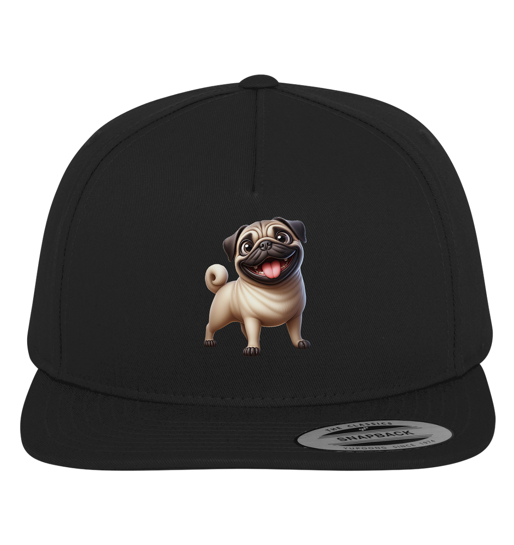 Mops Cartoon - personalisierbar - Premium Snapback
