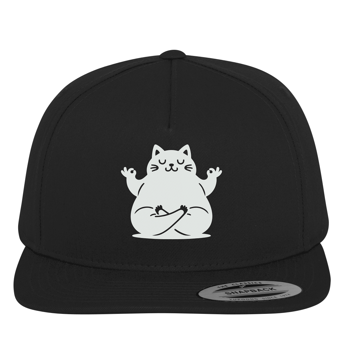 Funny yoga Cat - personalisierbar - Premium Snapback