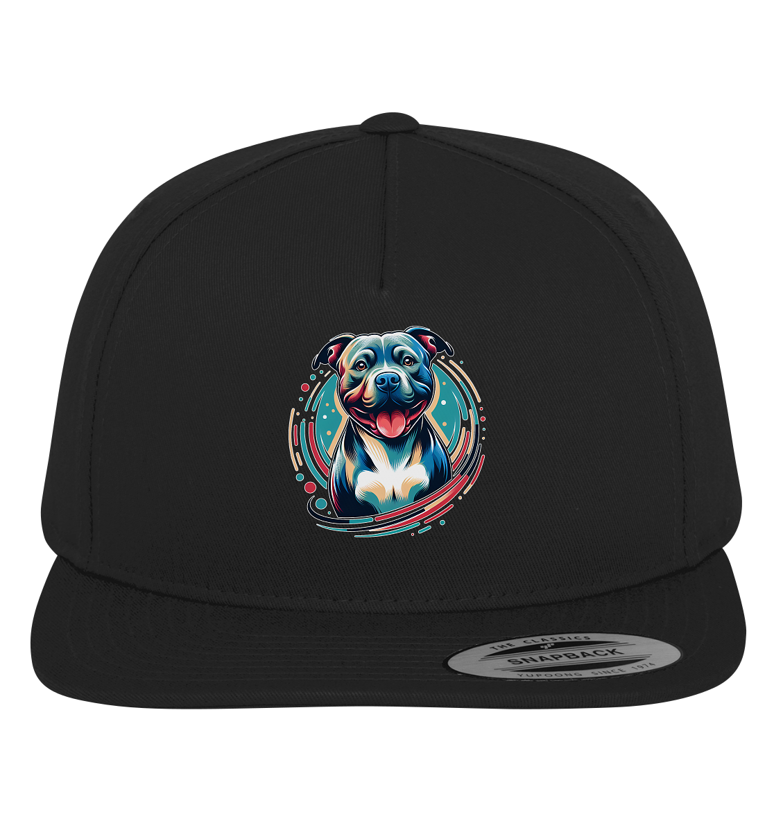 Happy Pittbull / Staffy PopArt - Premium Snapback