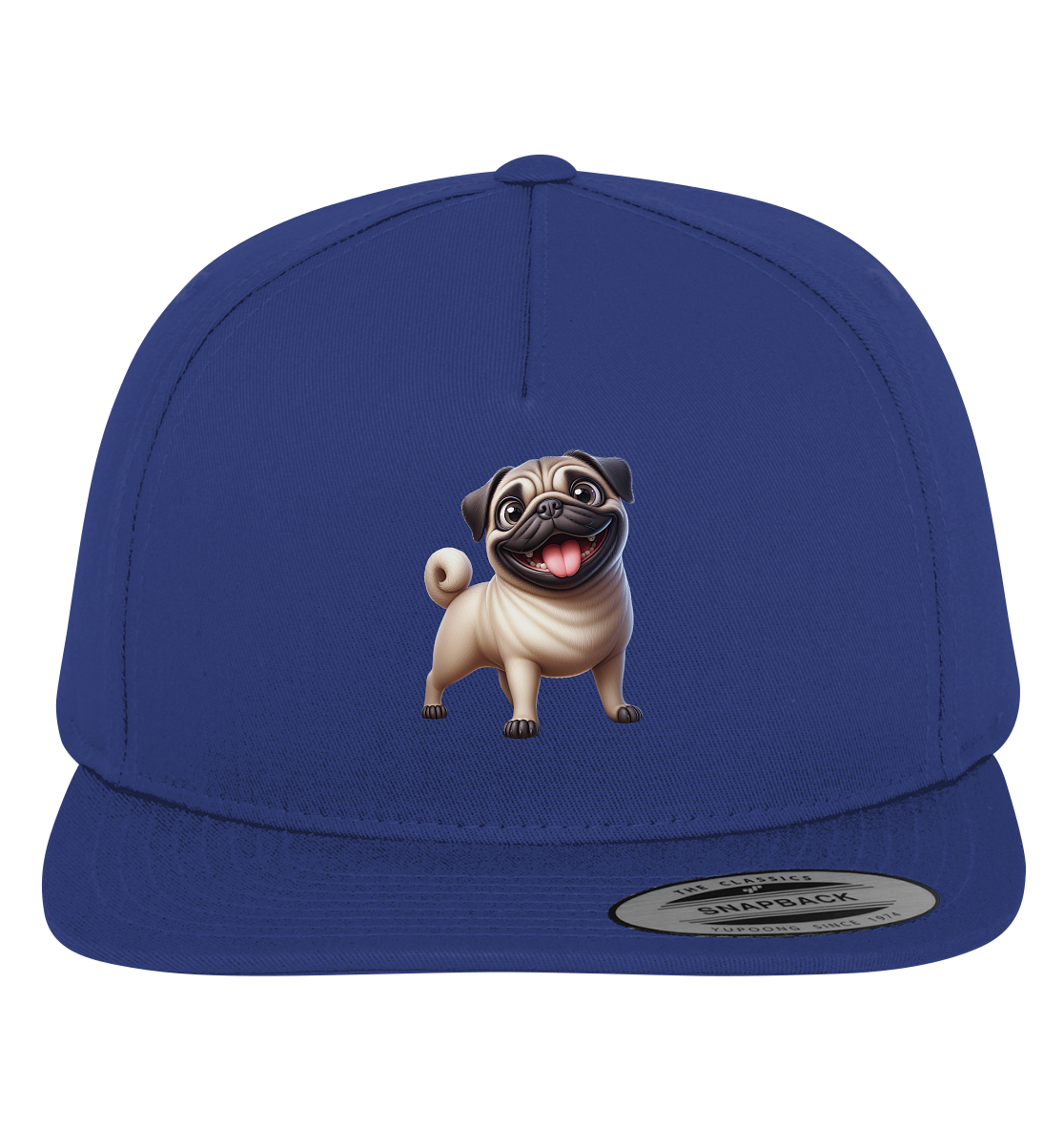 Mops Cartoon - personalisierbar - Premium Snapback