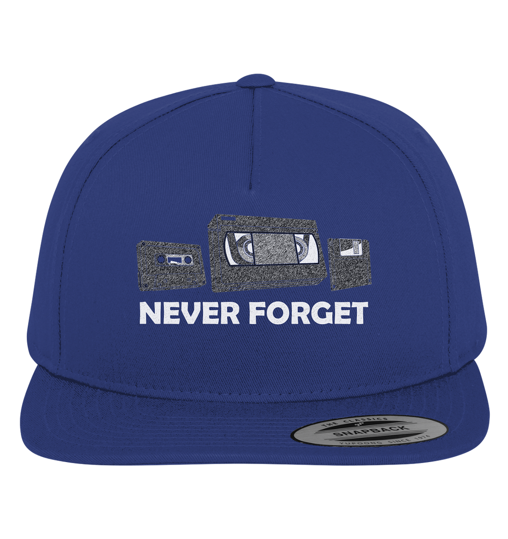 Kasette, VHS,  Disk - never forget - Premium Snapback