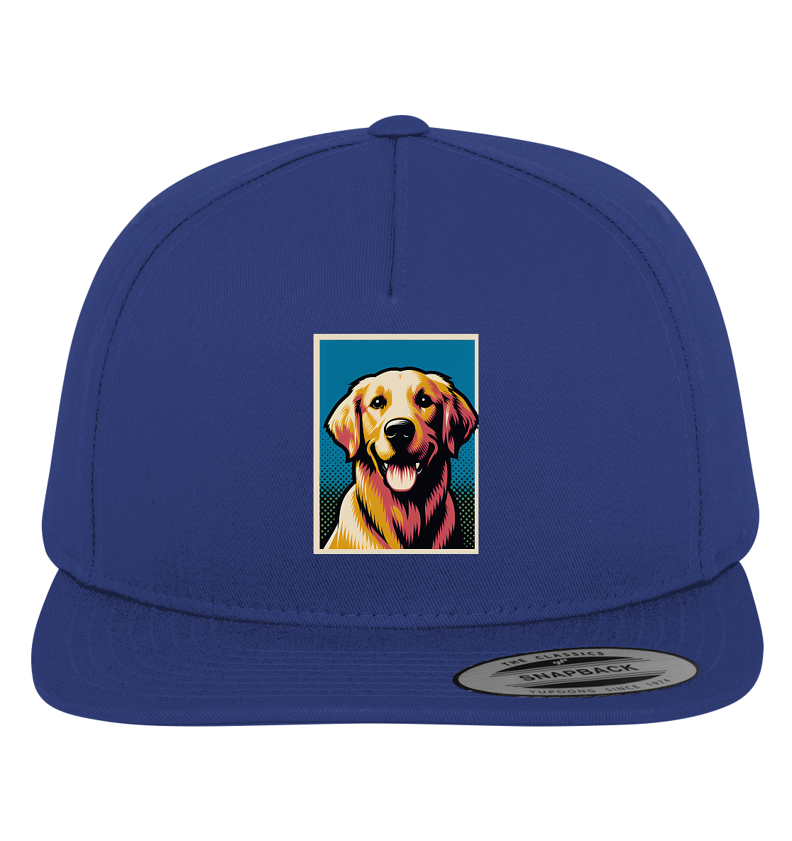 Golden Retriever Pop Art - personalisierbar - Premium Snapback