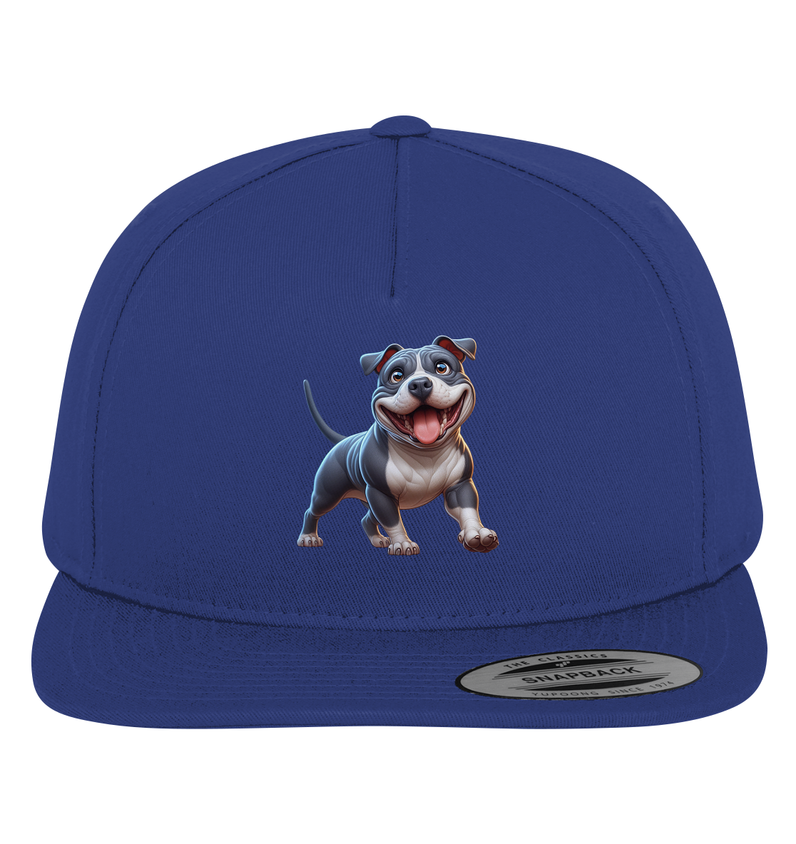 Pittbull Cartoon Hund personalisierbar - Premium Snapback