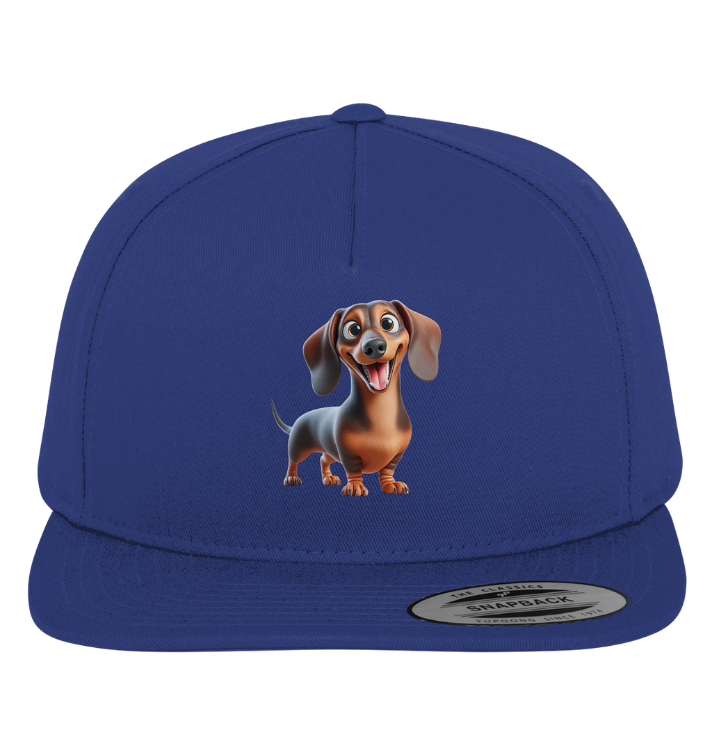Happy Dackel Cartoon - personalisierbar - Premium Snapback