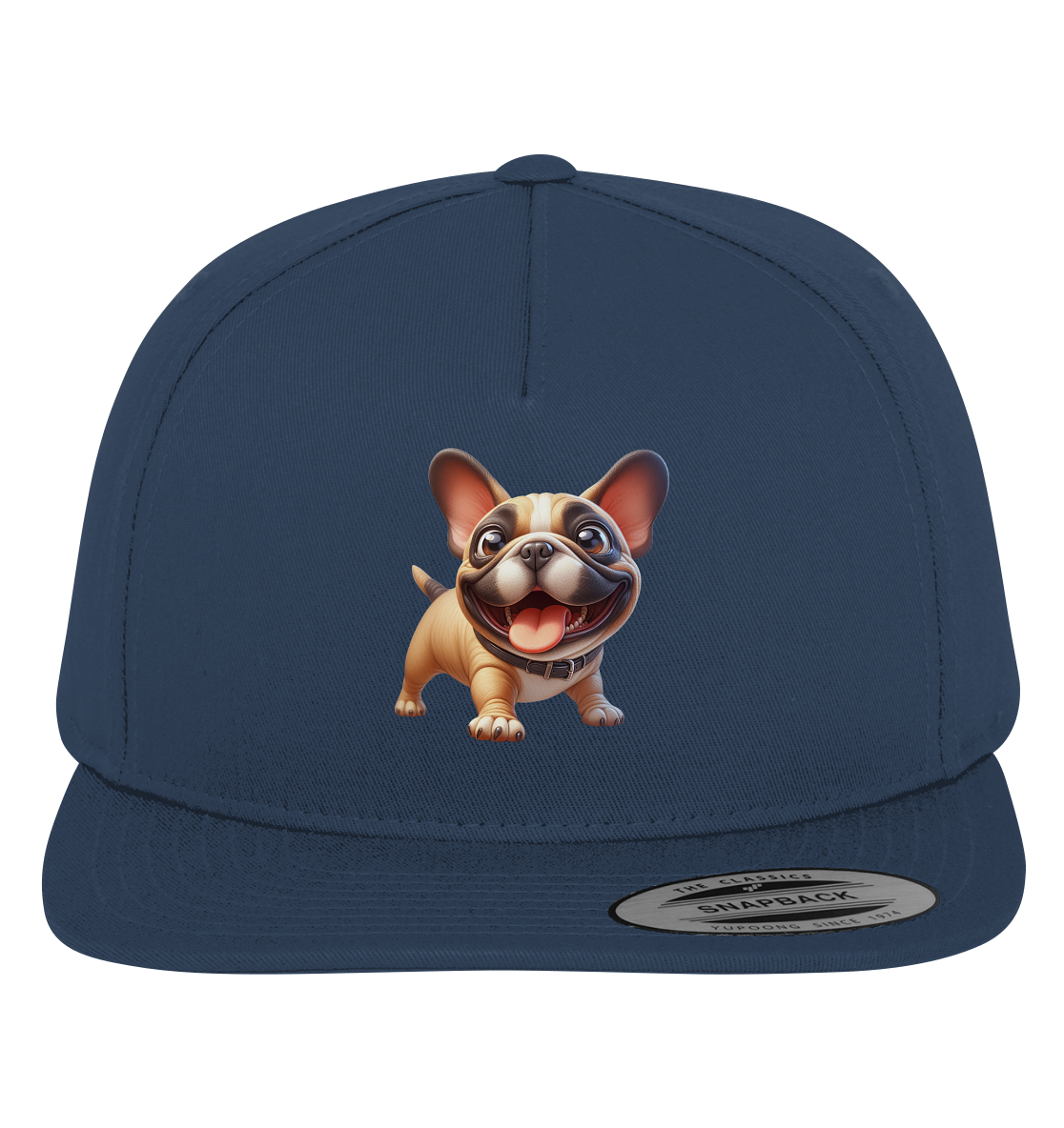 Französische Bulldogge Cartoon personalisierbar - Premium Snapback