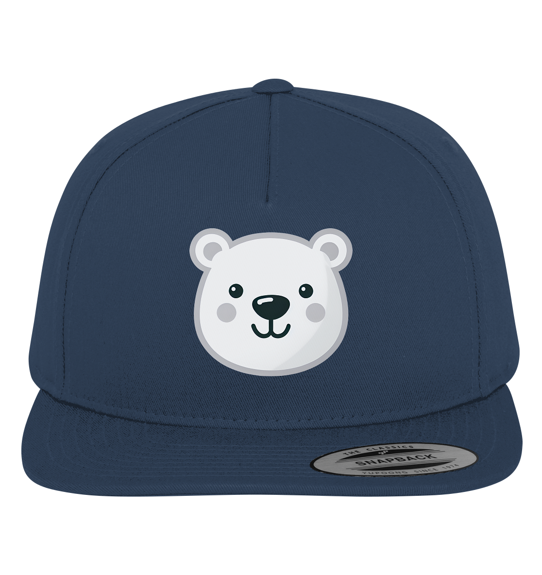 Fröhliche Eisbär Gesicht  - personalisierbar - Premium Snapback