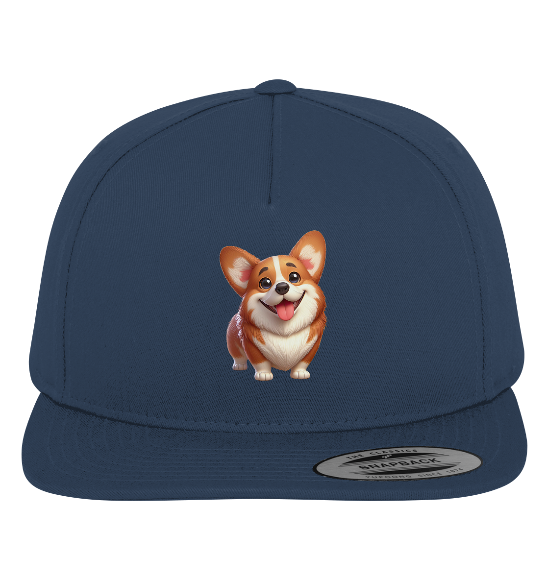 Corgi Cartoon Hund - persoinalisierbar - Premium Snapback