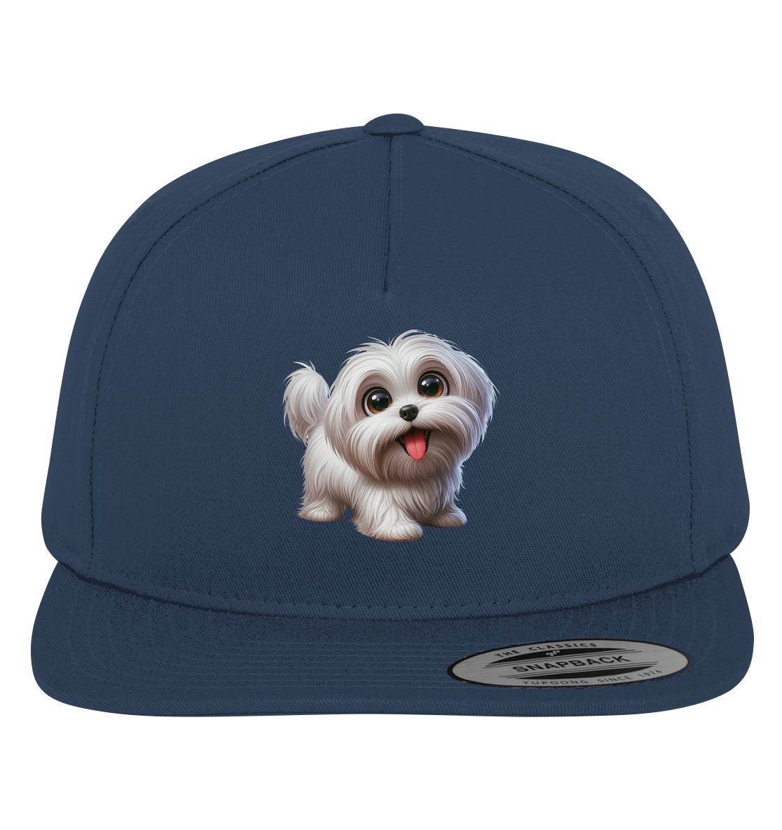 Malteser Hund Cartoon - personalisierbar - Premium Snapback