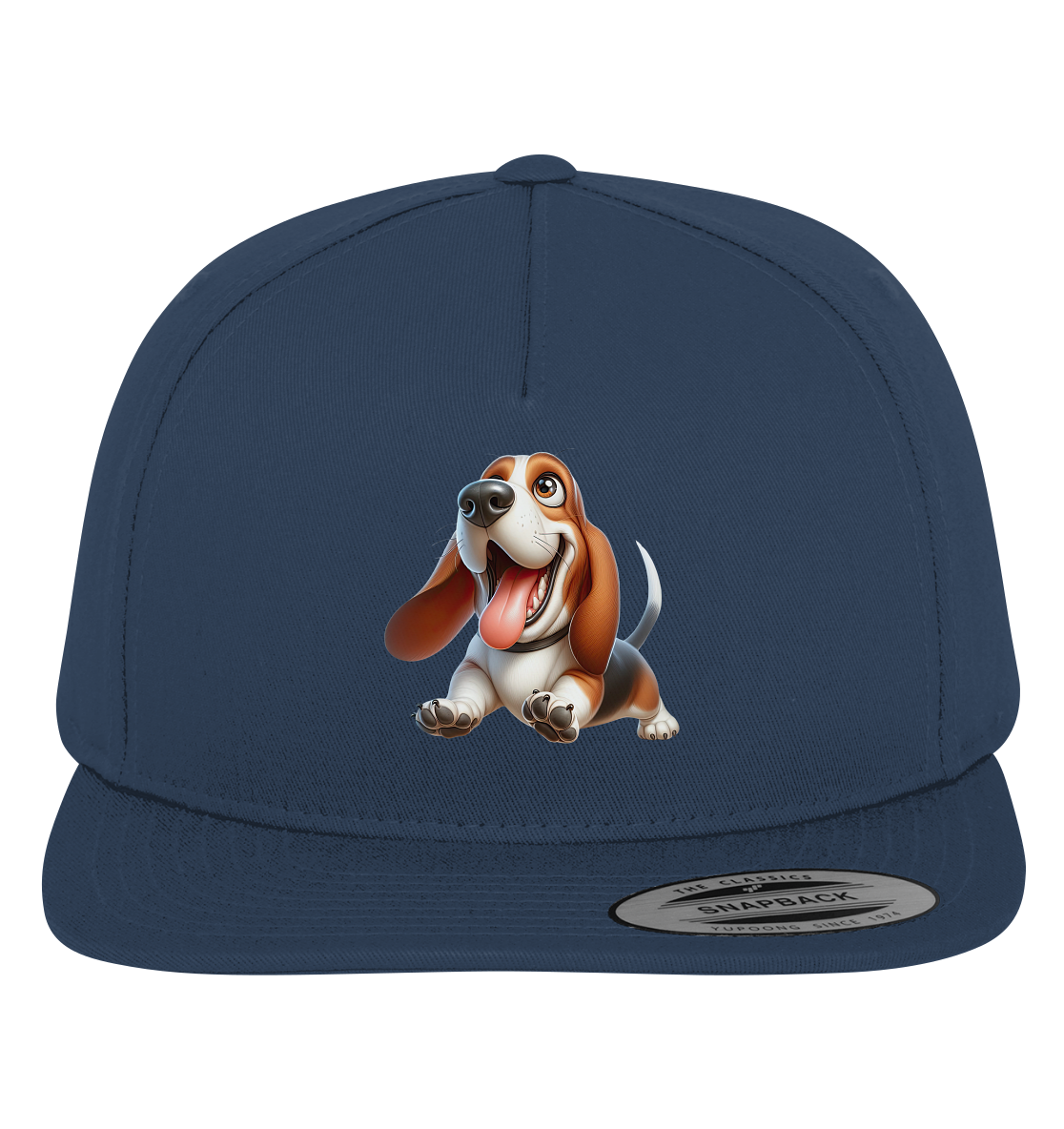 Basset Hound Cartoon personalisierbar - Premium Snapback