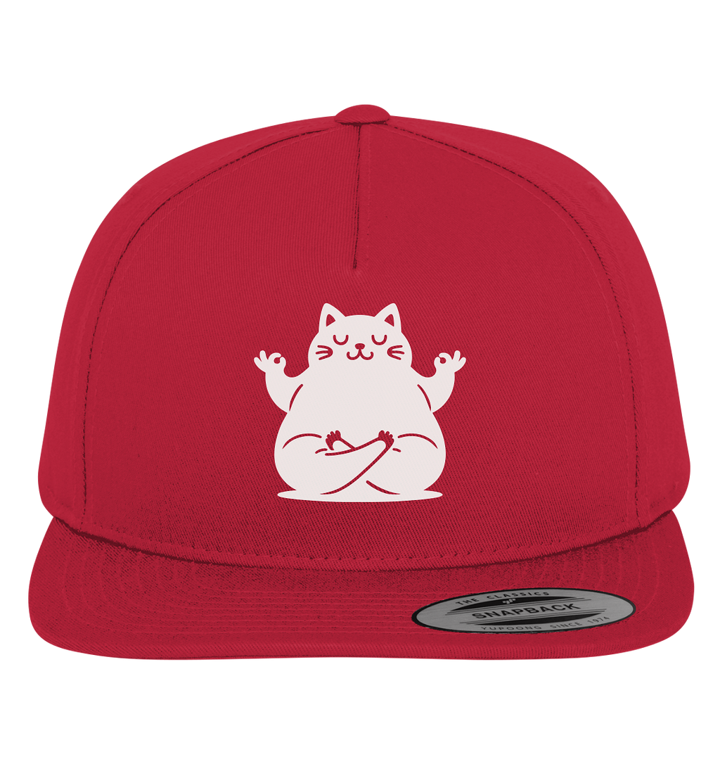 Lustige Yoga Katze - personalisierbar - Premium Snapback