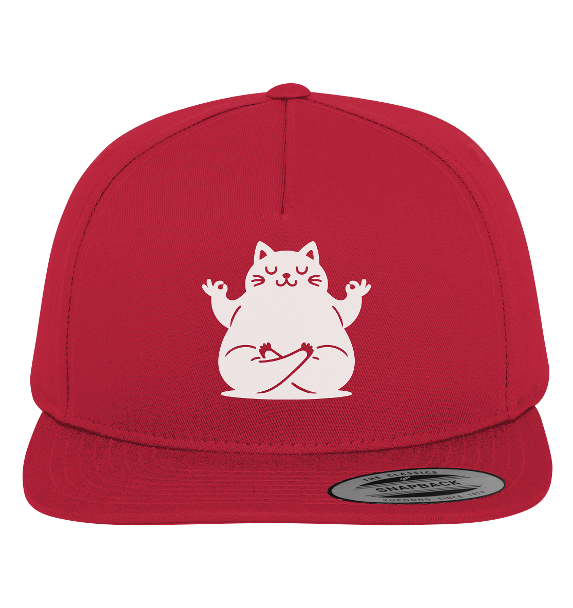 Lustige Yoga Katze - personalisierbar - Premium Snapback