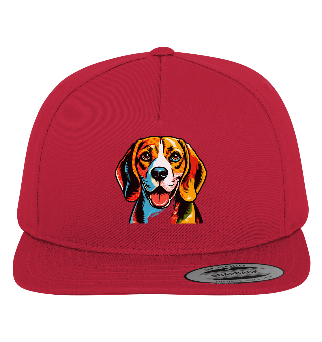 Beagle Pop Art - Personalisierbar - Premium Snapback