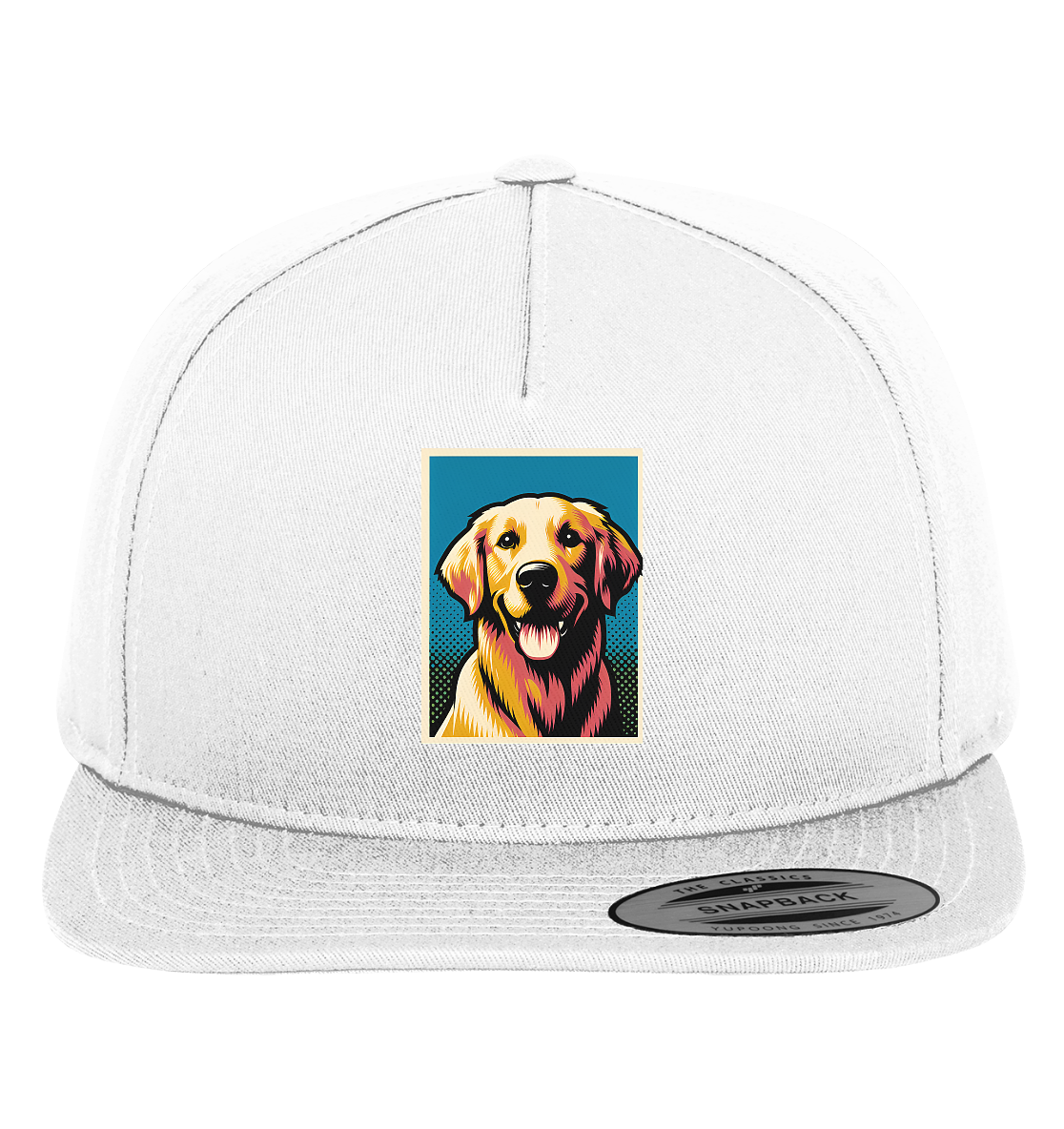 Golden Retriever Pop Art - personalisierbar - Premium Snapback