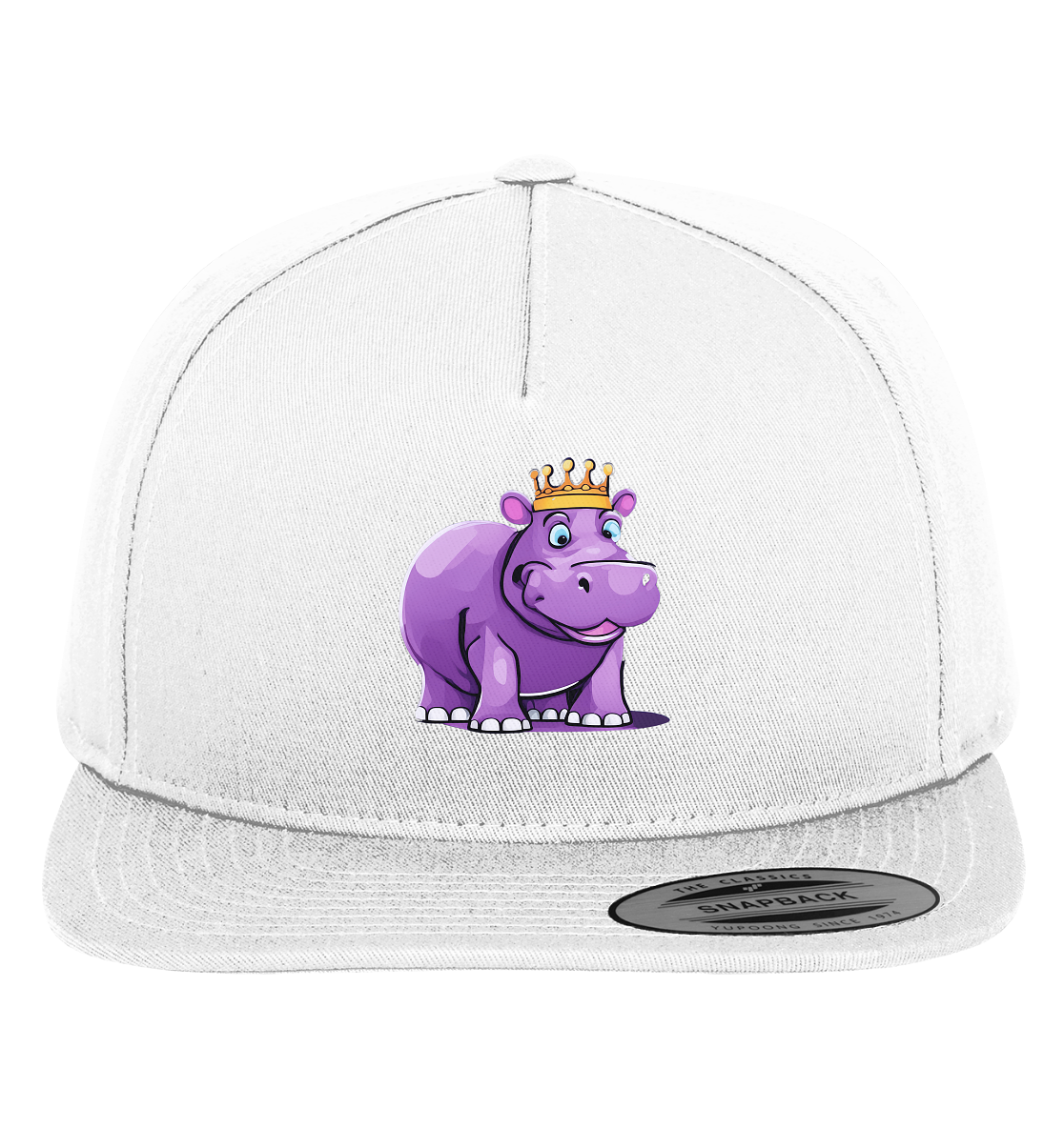 Hippo Queen Cute - personalisierbar - Premium Snapback