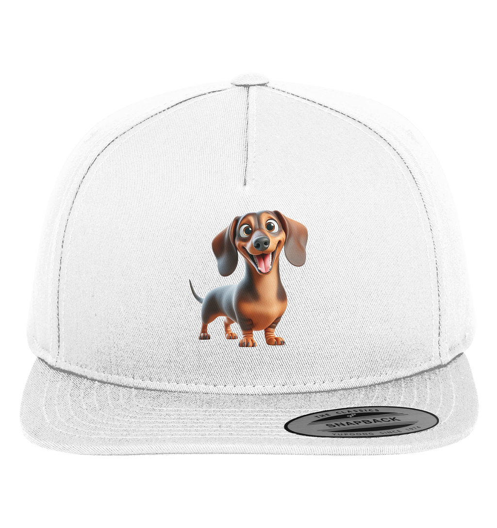 Happy Dackel Cartoon - personalisierbar - Premium Snapback