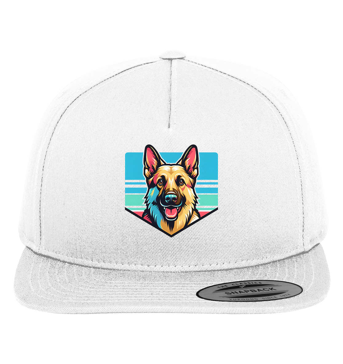 Schäferhund Pop Art - personalisierbar - Premium Snapback