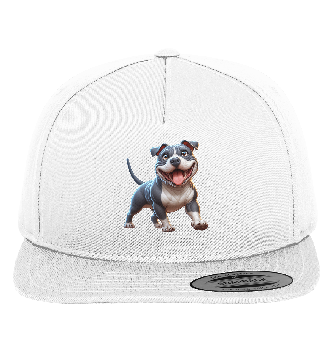 Pittbull Cartoon Hund personalisierbar - Premium Snapback