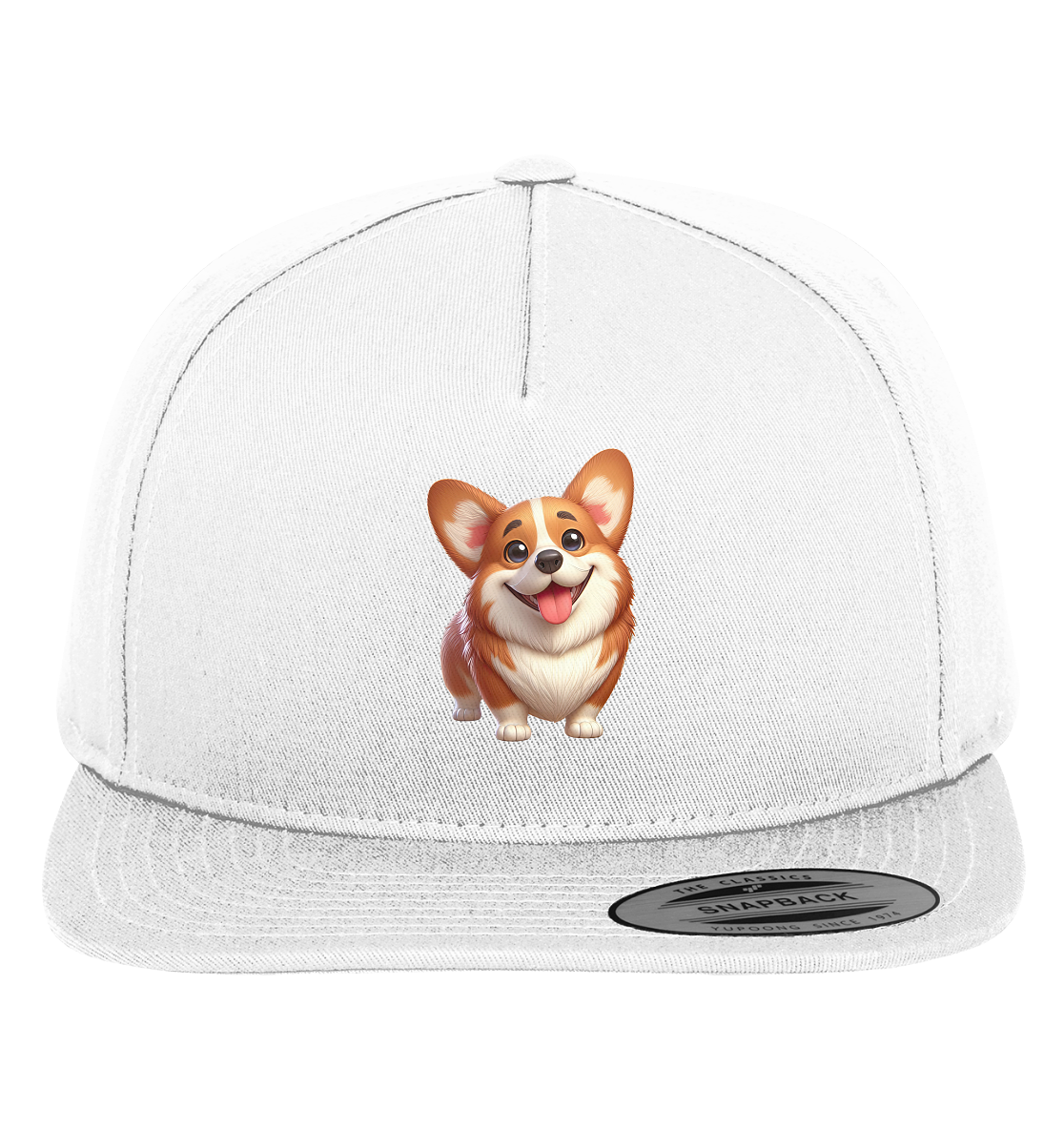 Corgi Cartoon Hund - persoinalisierbar - Premium Snapback