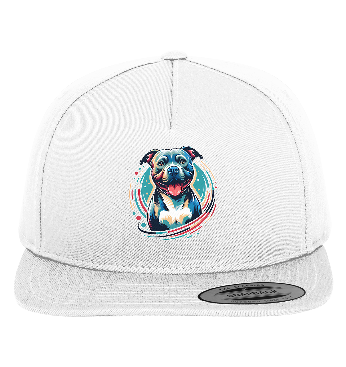 Happy Pittbull / Staffy PopArt - Premium Snapback