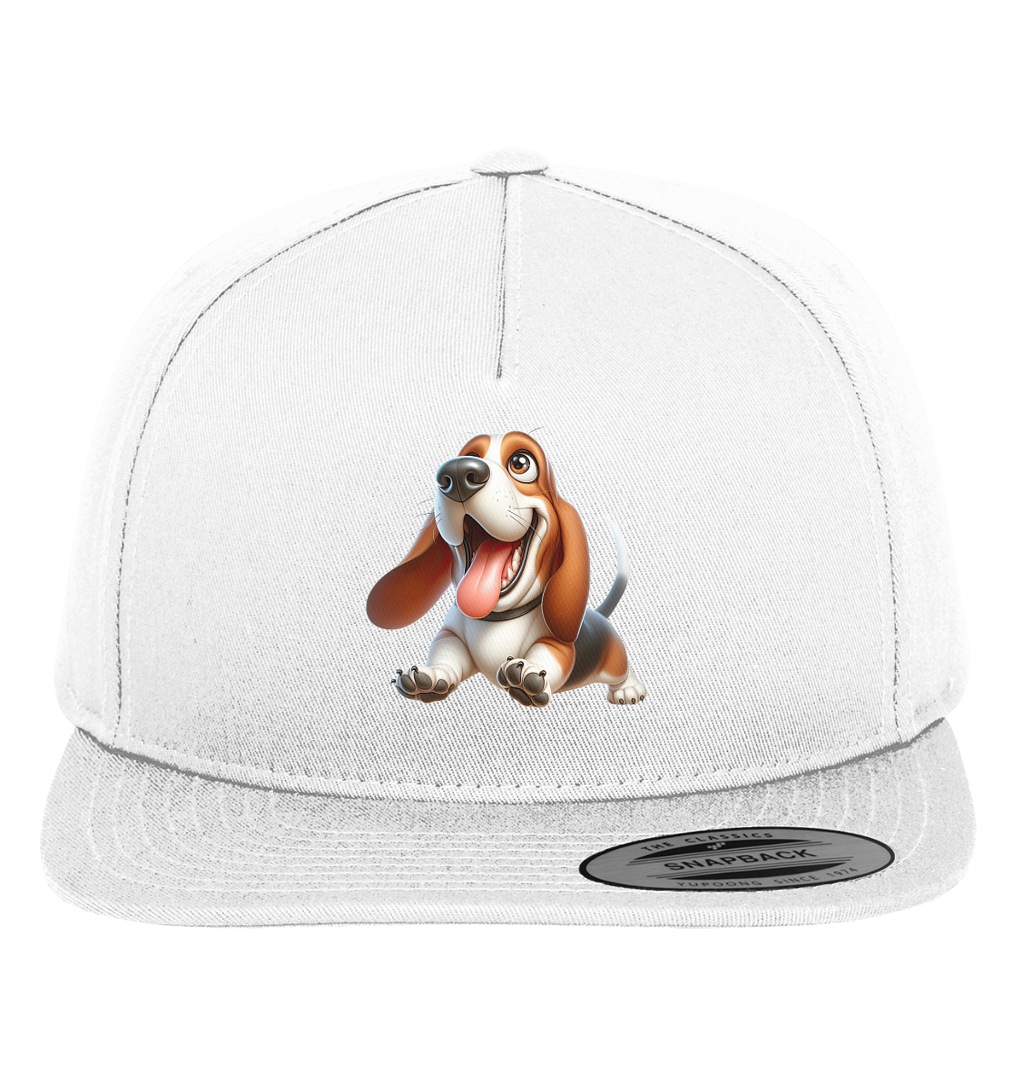 Basset Hound Cartoon personalisierbar - Premium Snapback