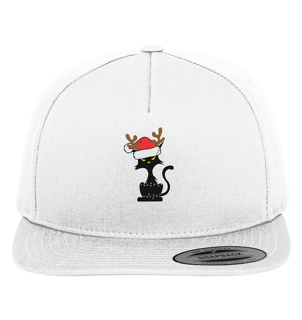 Grumpy Weihnachts Katze Cartoon - Premium Snapback