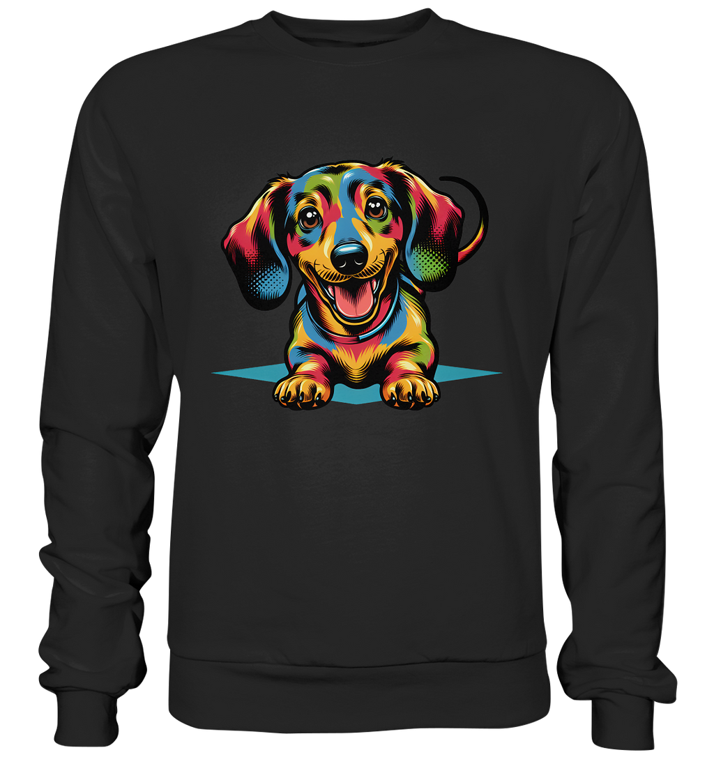 Happy Dackel Pop Art - Premium Sweatshirt