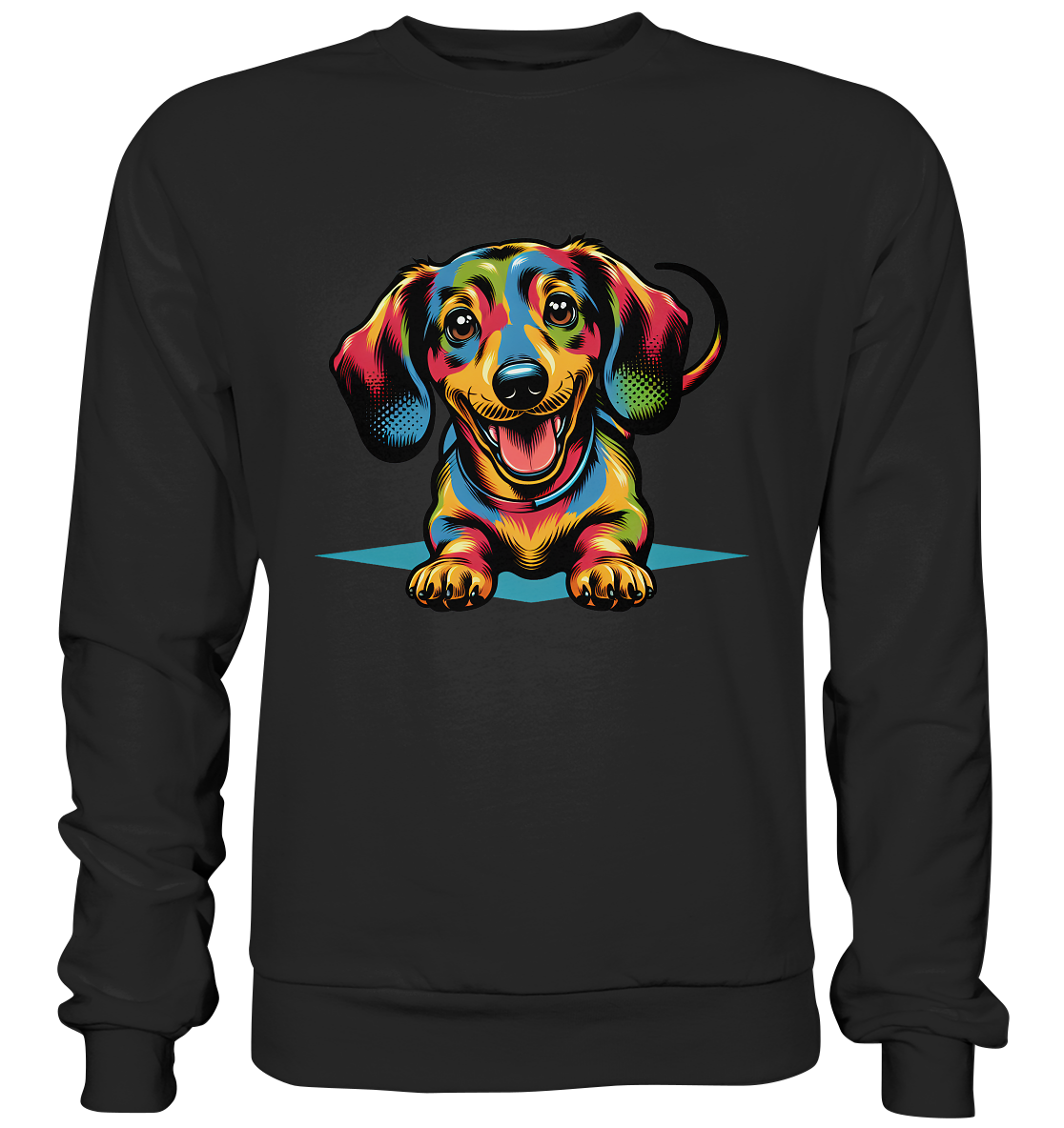 Happy Dackel Pop Art - Premium Sweatshirt