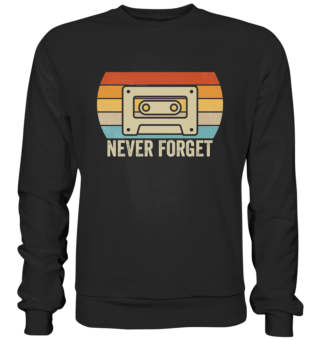 Never Forget Kassette 80's - Premium Sweatshirt