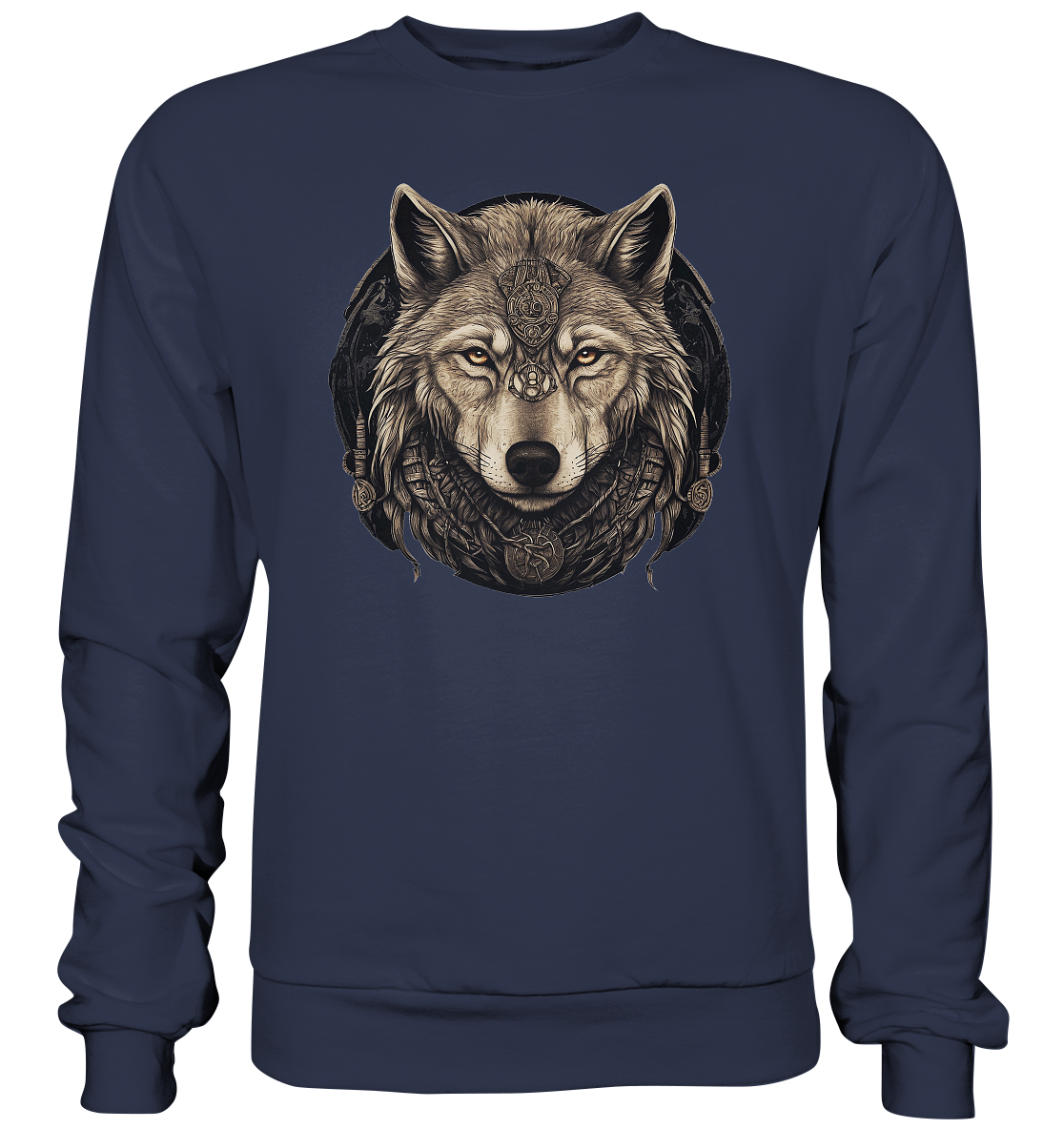 Wolf Fenris Viking Art - Premium Sweatshirt
