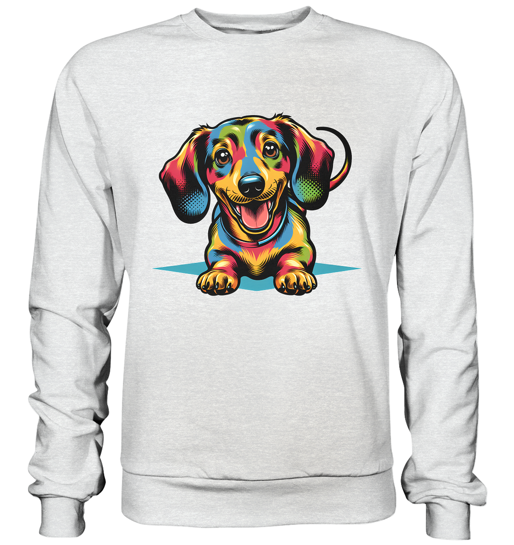 Happy Dackel Pop Art - Premium Sweatshirt