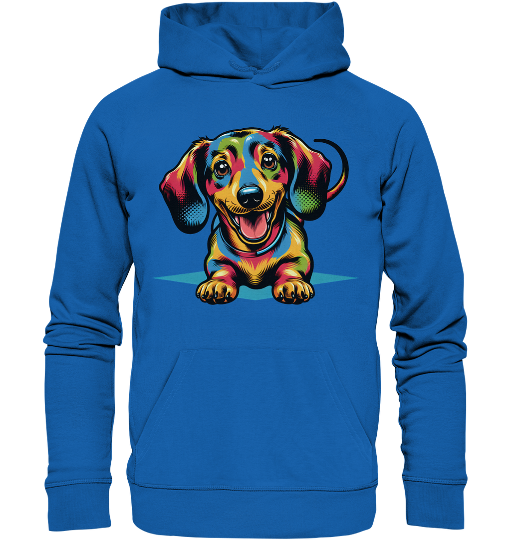 Happy Dackel Pop Art - Premium Unisex Hoodie